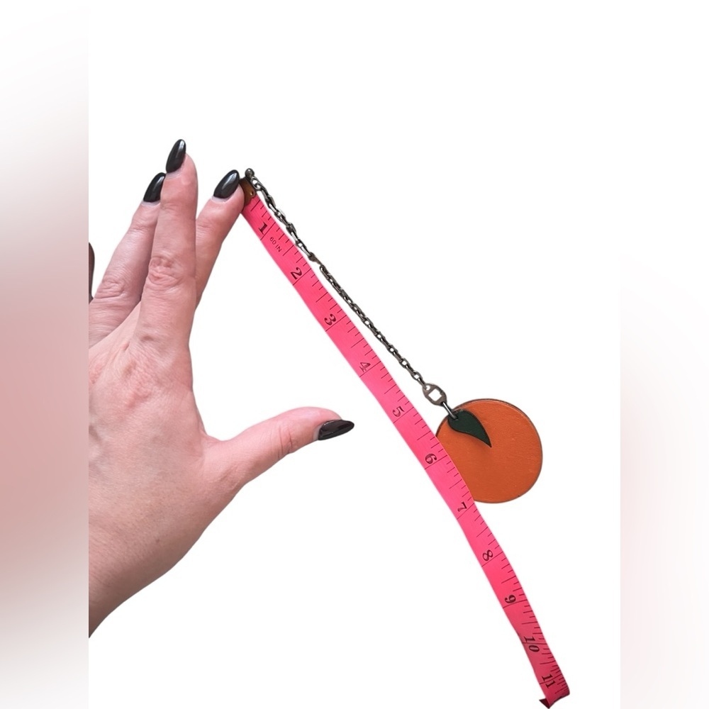 Hermès Chevre Mysore Orange Bag Charm - Picture 12 of 12